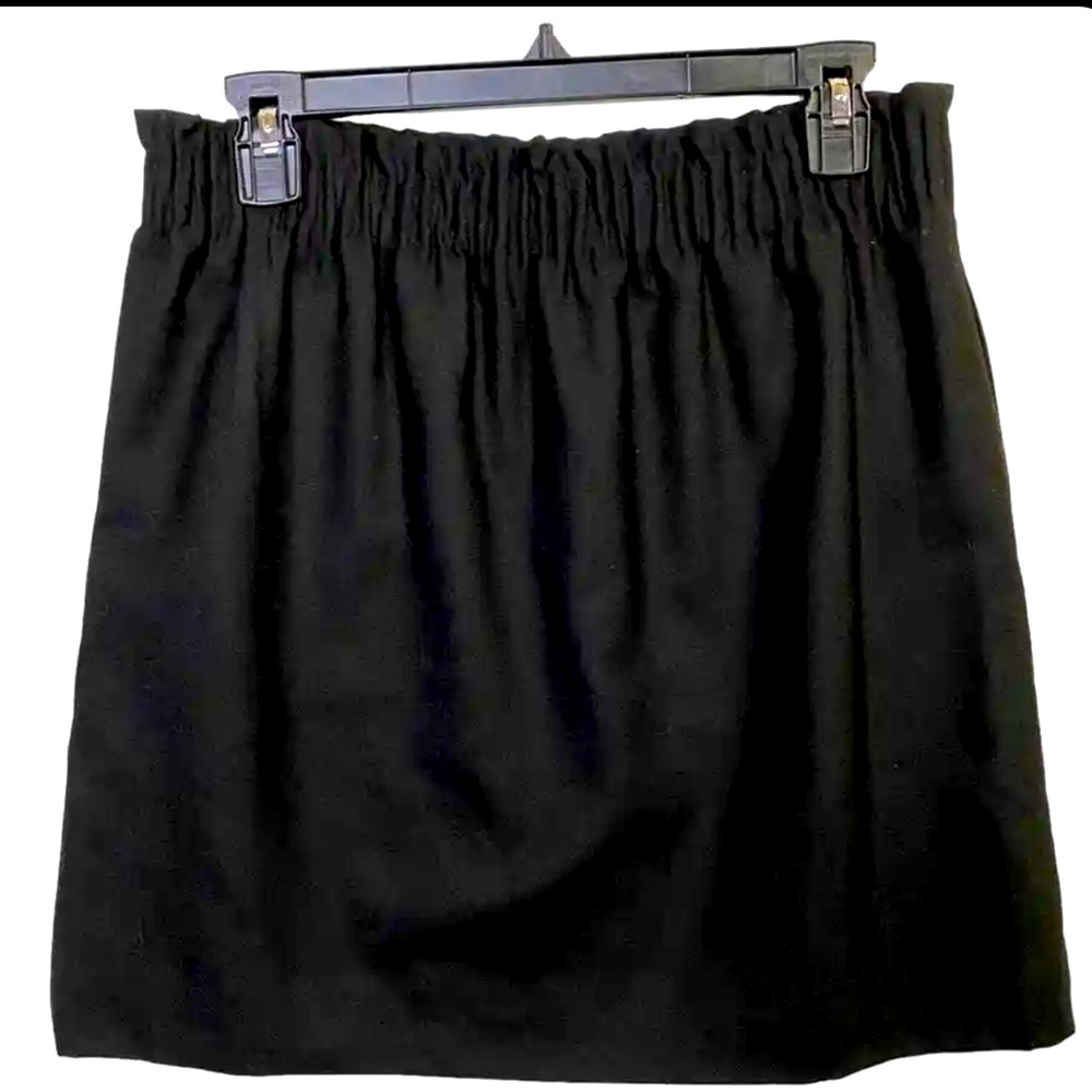 J. Crew Black Wool City Mini Skirt, size 8
